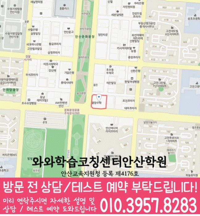 초지동 초등학생 영어학원 지도